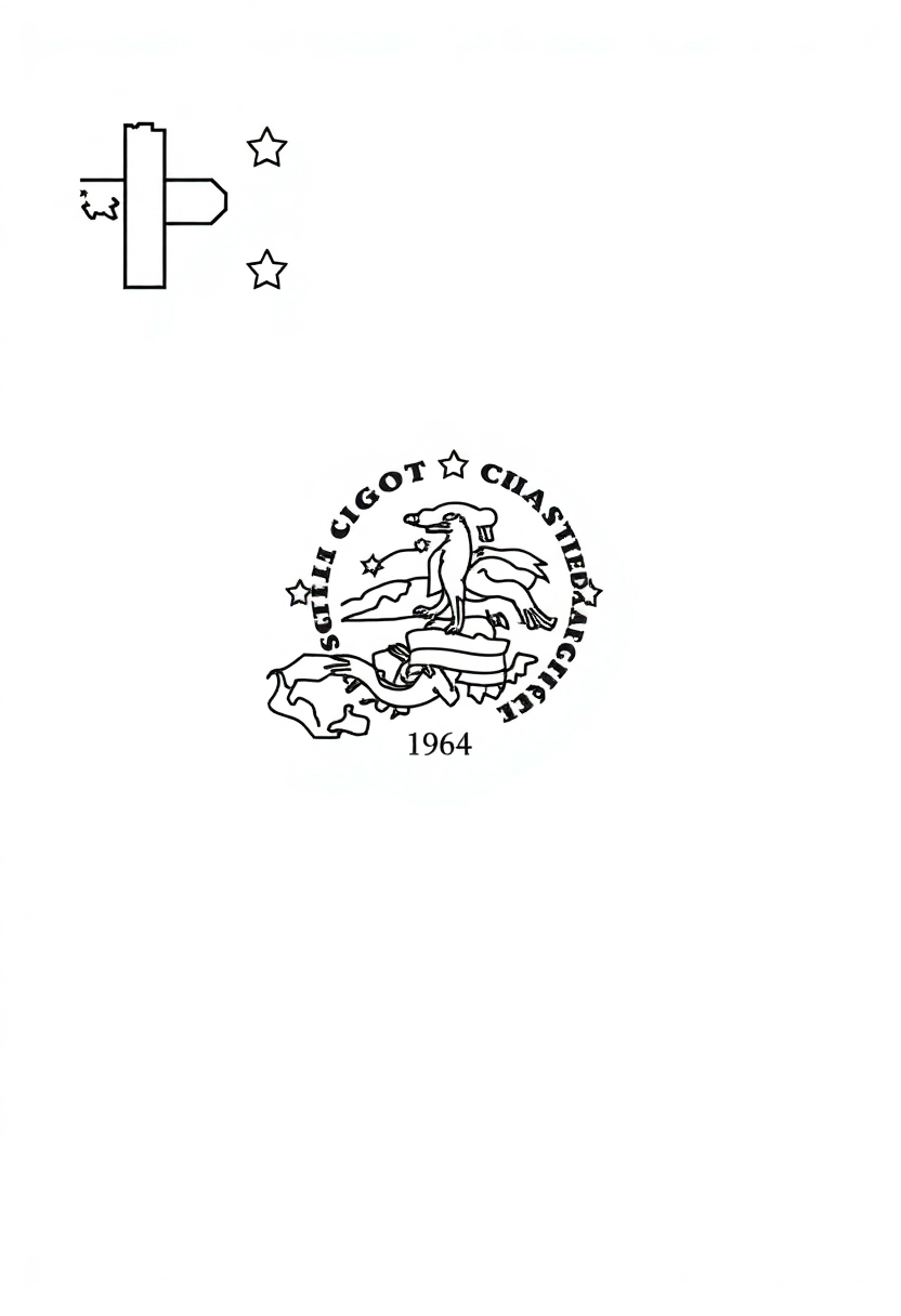 South Dakota State Flag coloring page, free printable