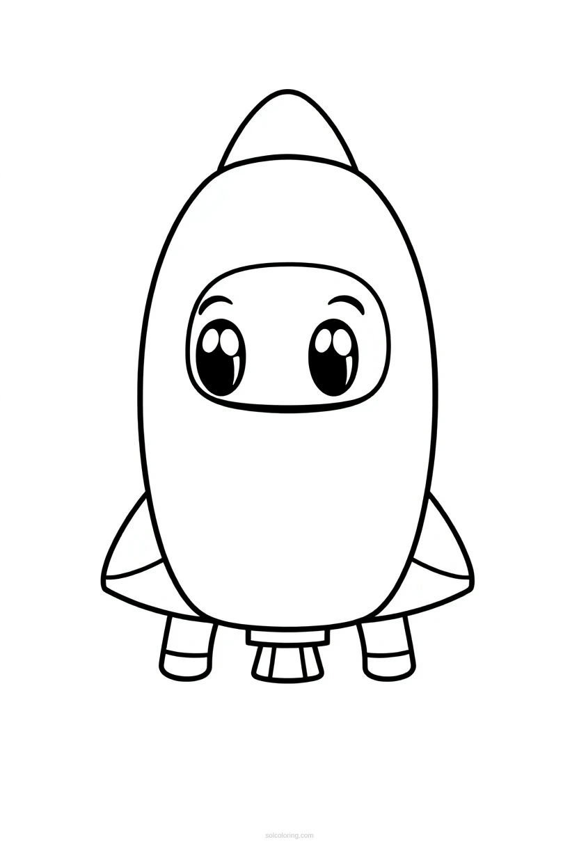 Space Shuttle coloring page for kids