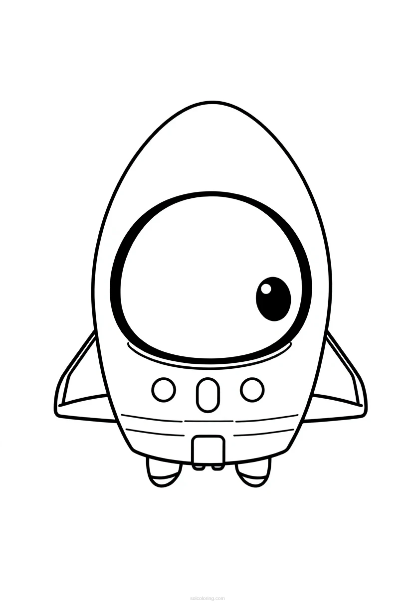 Space Shuttle coloring page for kids