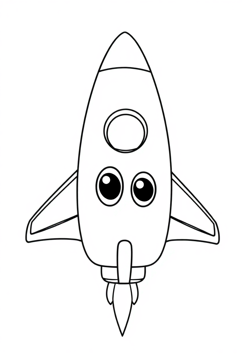 Space Shuttle coloring page, free printable