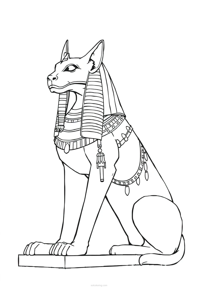 Sphinx Guardian coloring pages