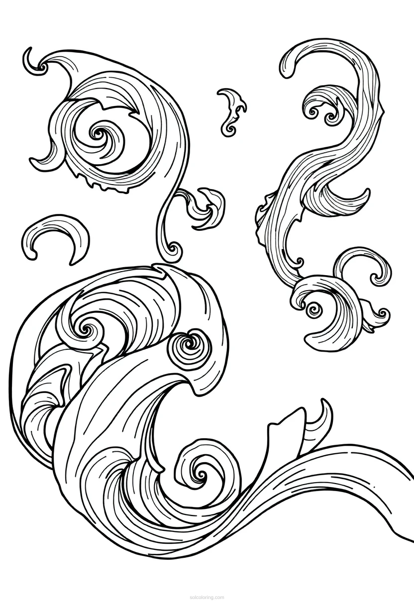 Spiral Wave Designs coloring pages