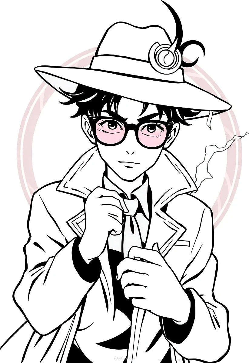 Spirit Detective coloring page for kids