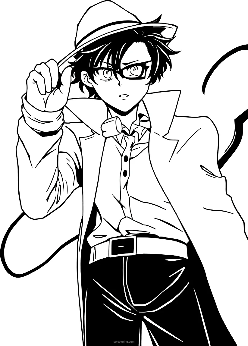 Spirit Detective coloring page for kids
