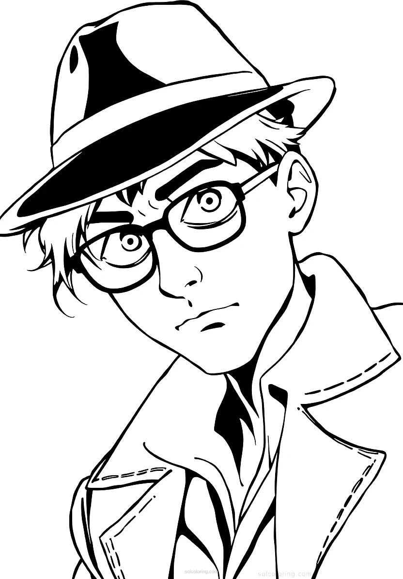 Spirit Detective coloring page for kids