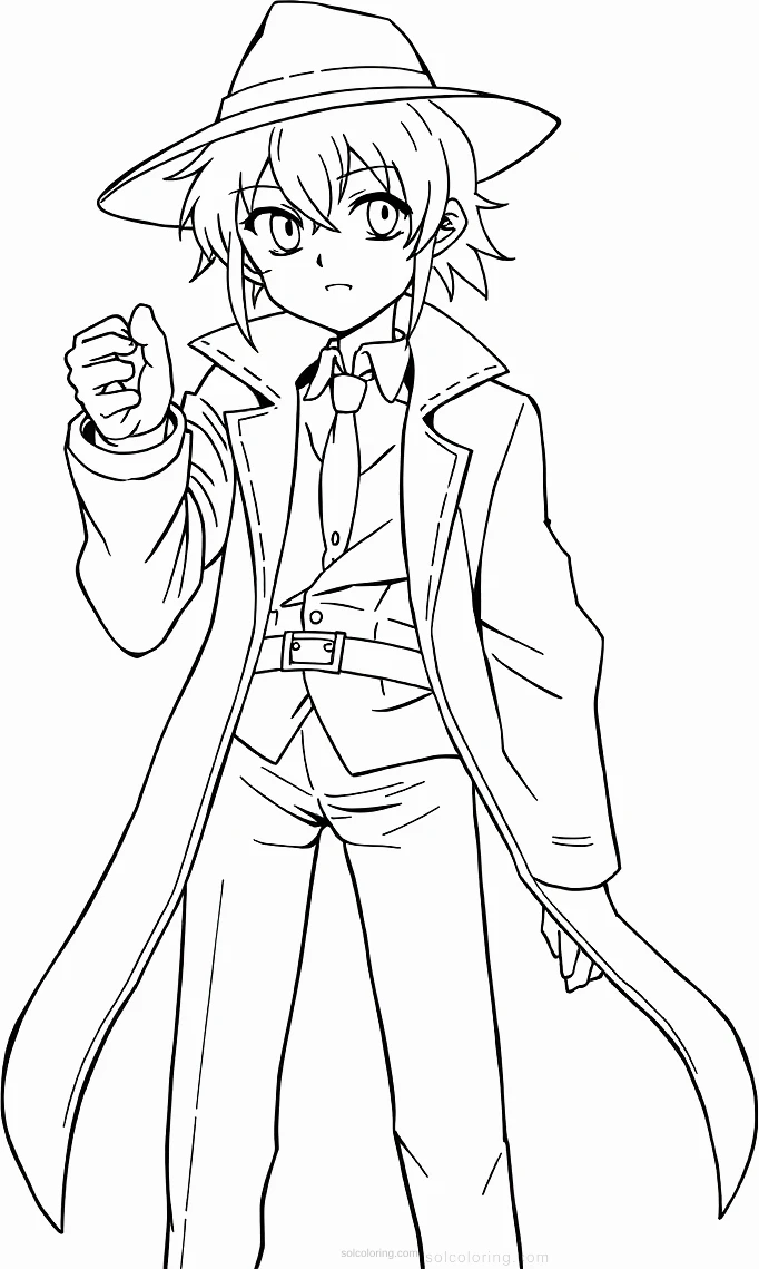 Spirit Detective coloring page for kids