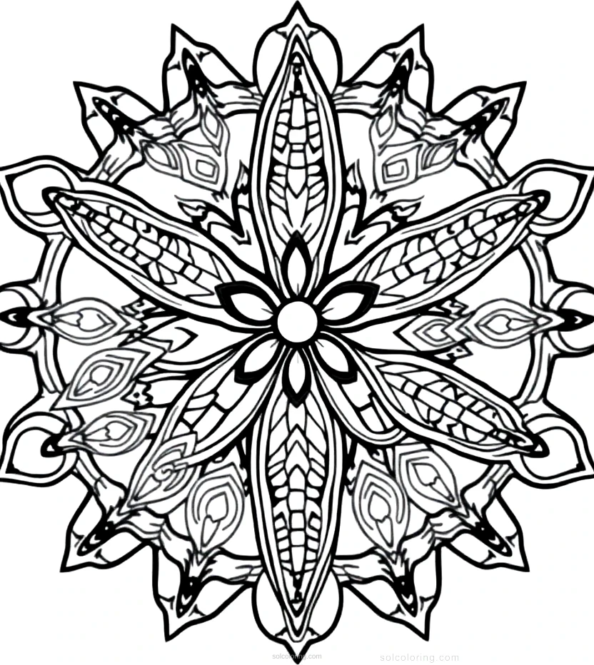 Starfish coloring page for kids