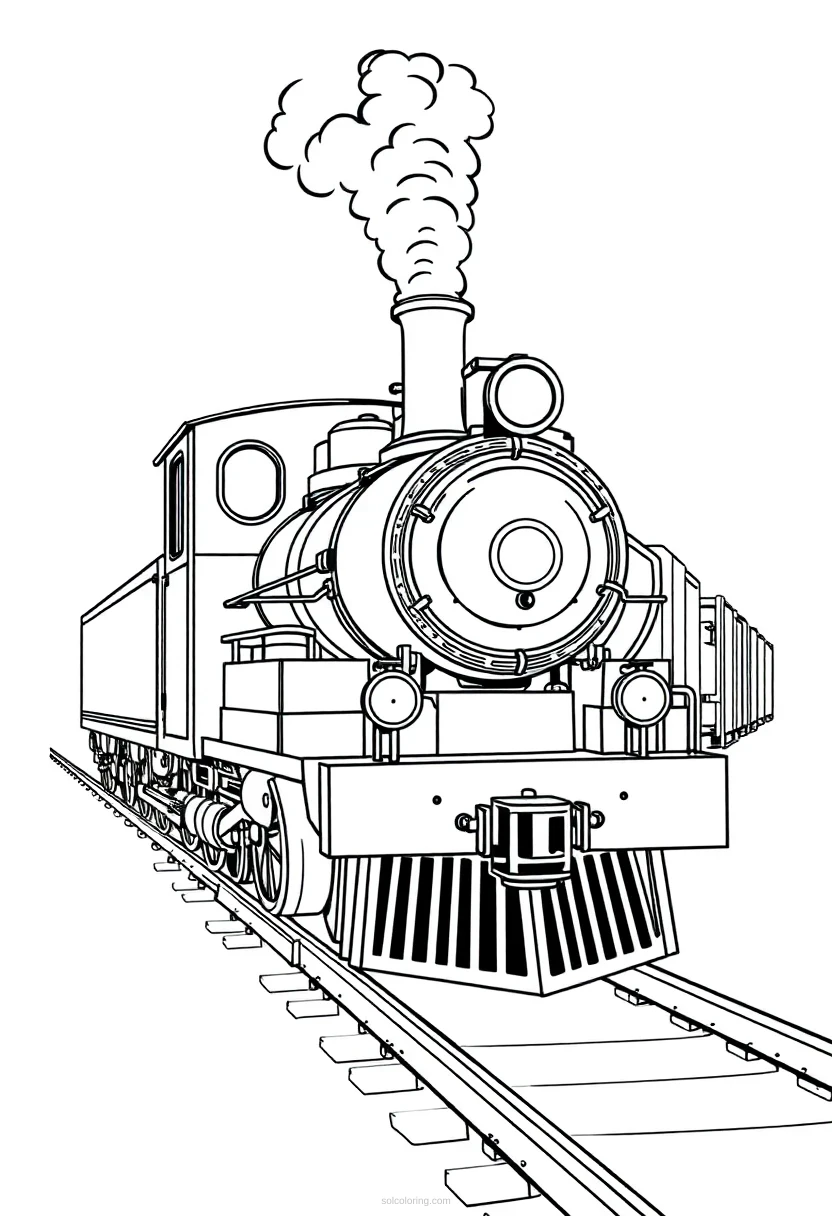 Steam Powered Train coloring pages