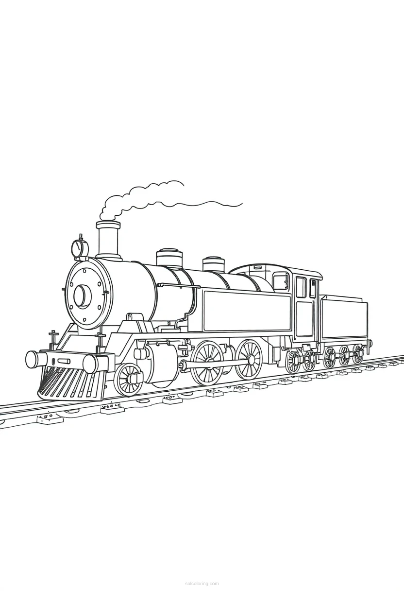 Steam Train coloring pages