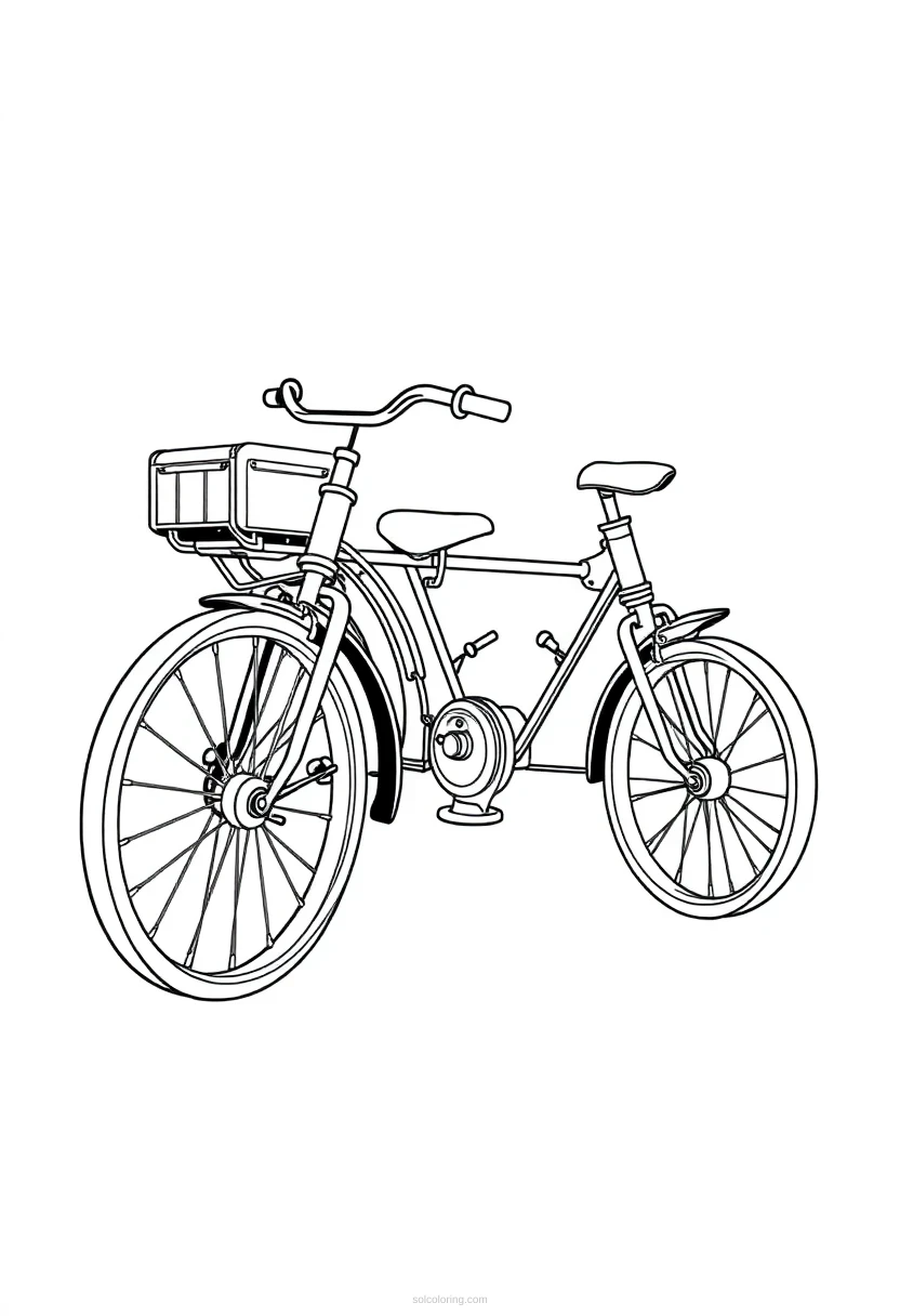 Steam Tricycle coloring pages