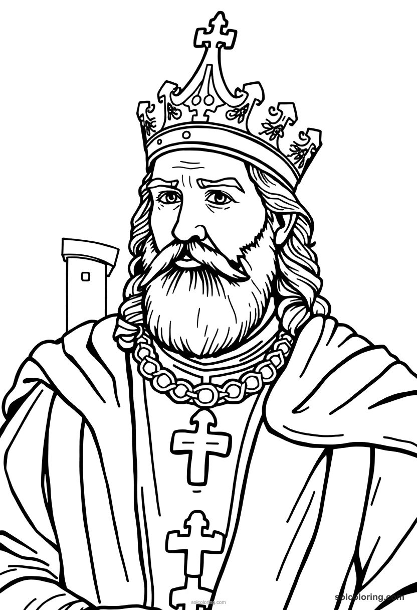 Stefan The Great Of Moldova coloring pages