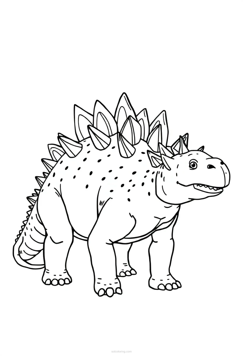Stegosaurus Detailed coloring pages