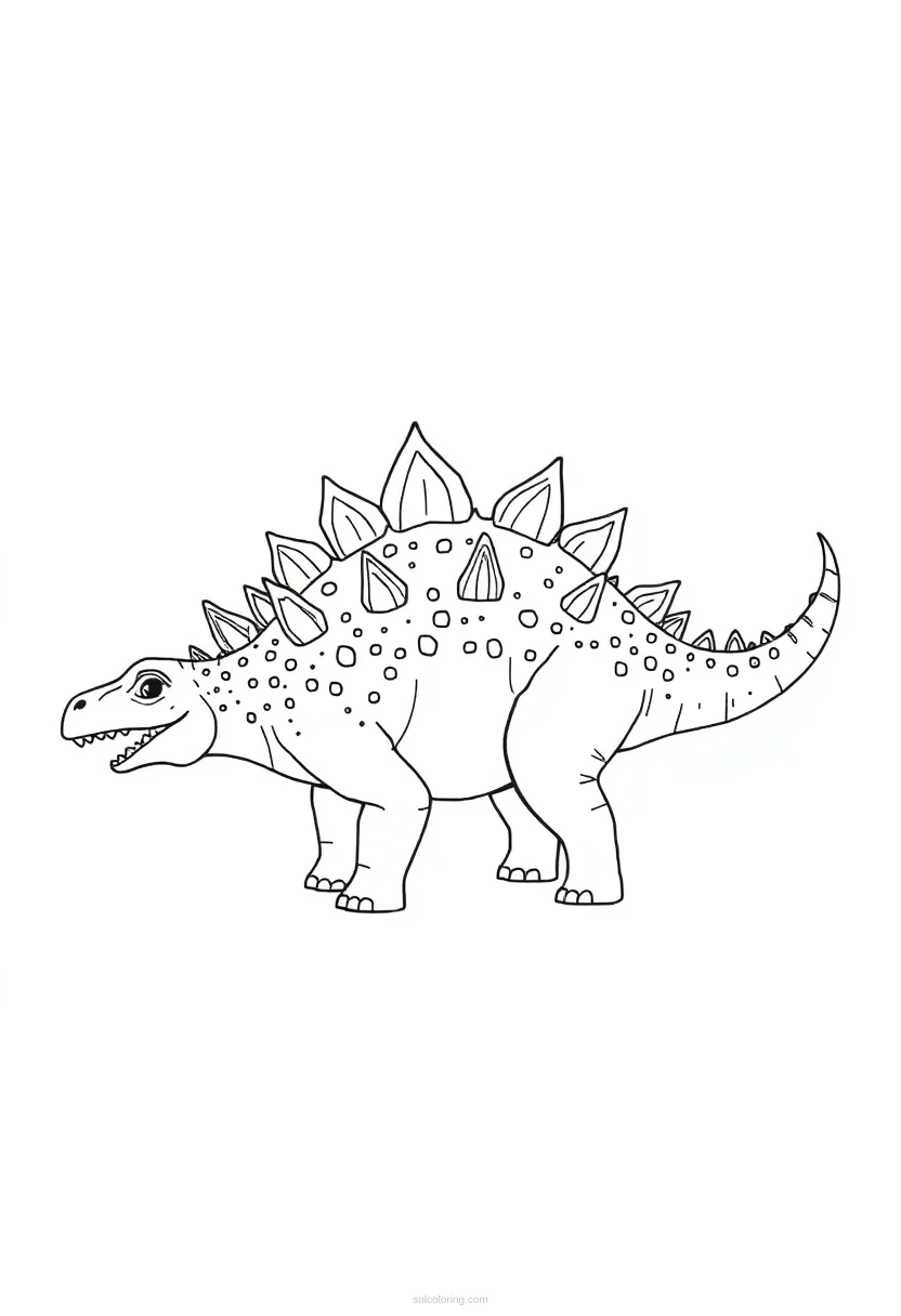 Stegosaurus Mandala coloring pages