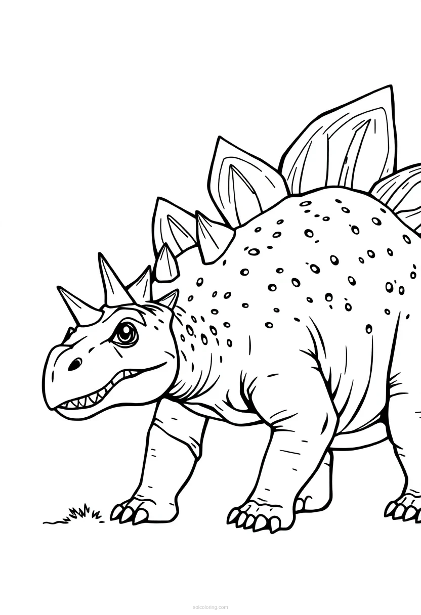 Stegosaurus Realistic coloring pages