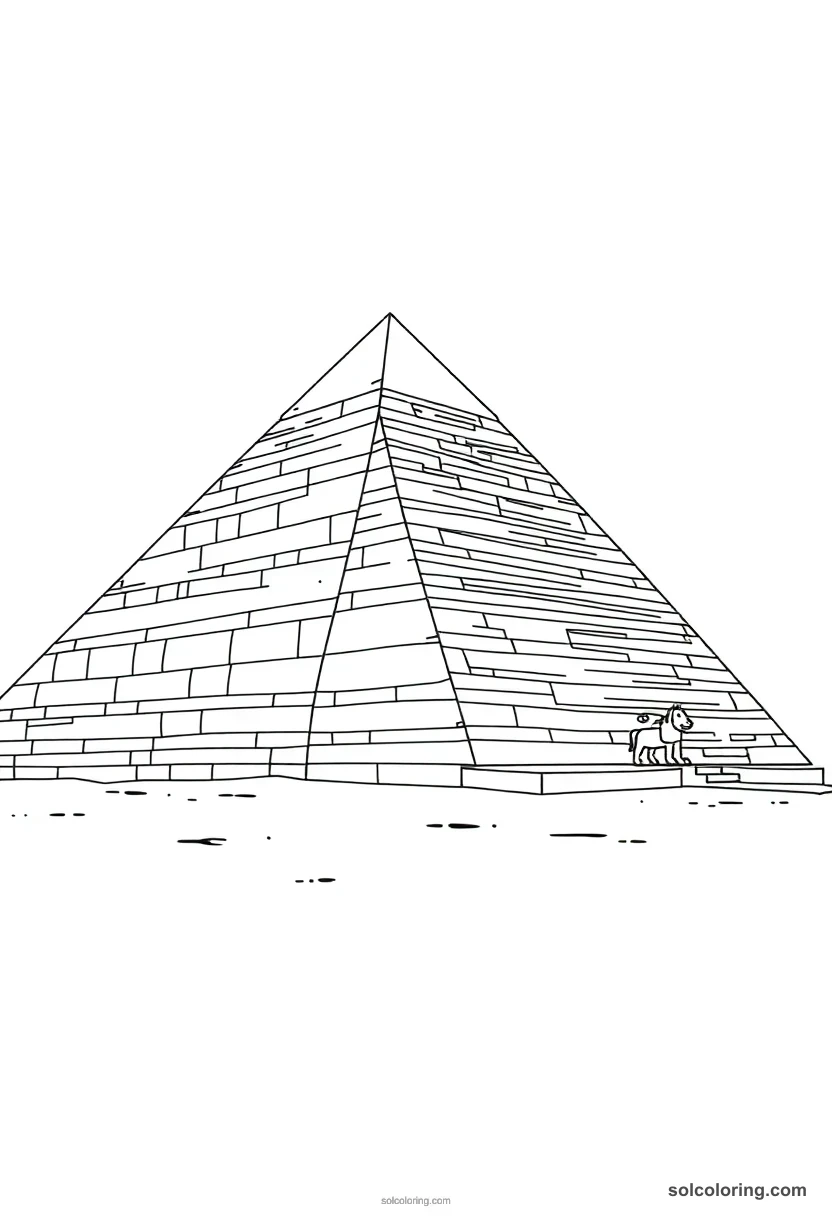 Step Pyramid Of Djoser At Saqqara coloring pages