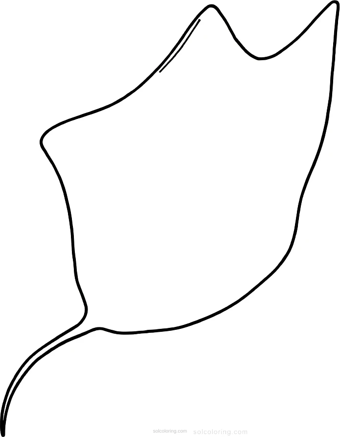 Stingray coloring page for kids