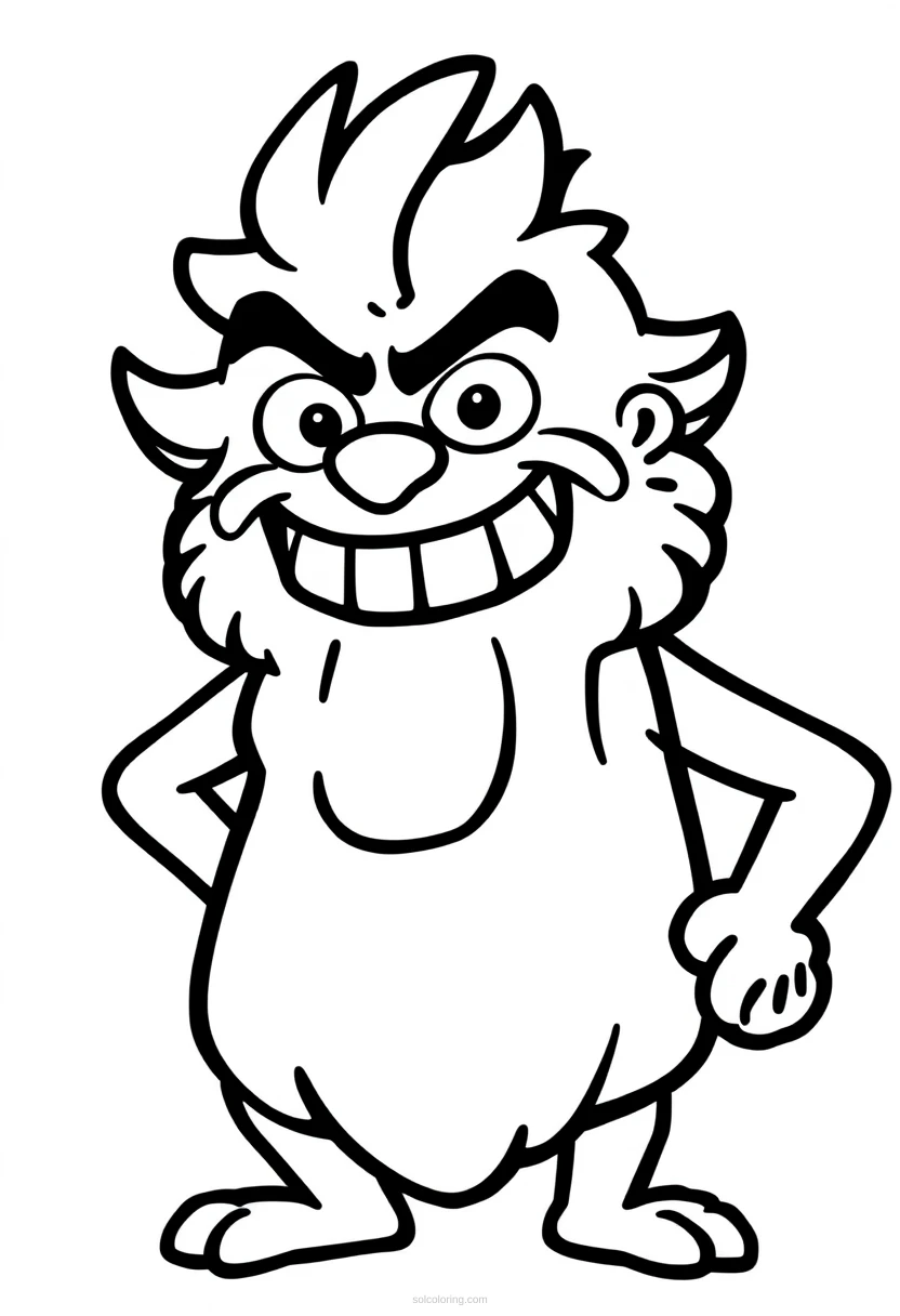 Stonks Meme Man coloring page for kids