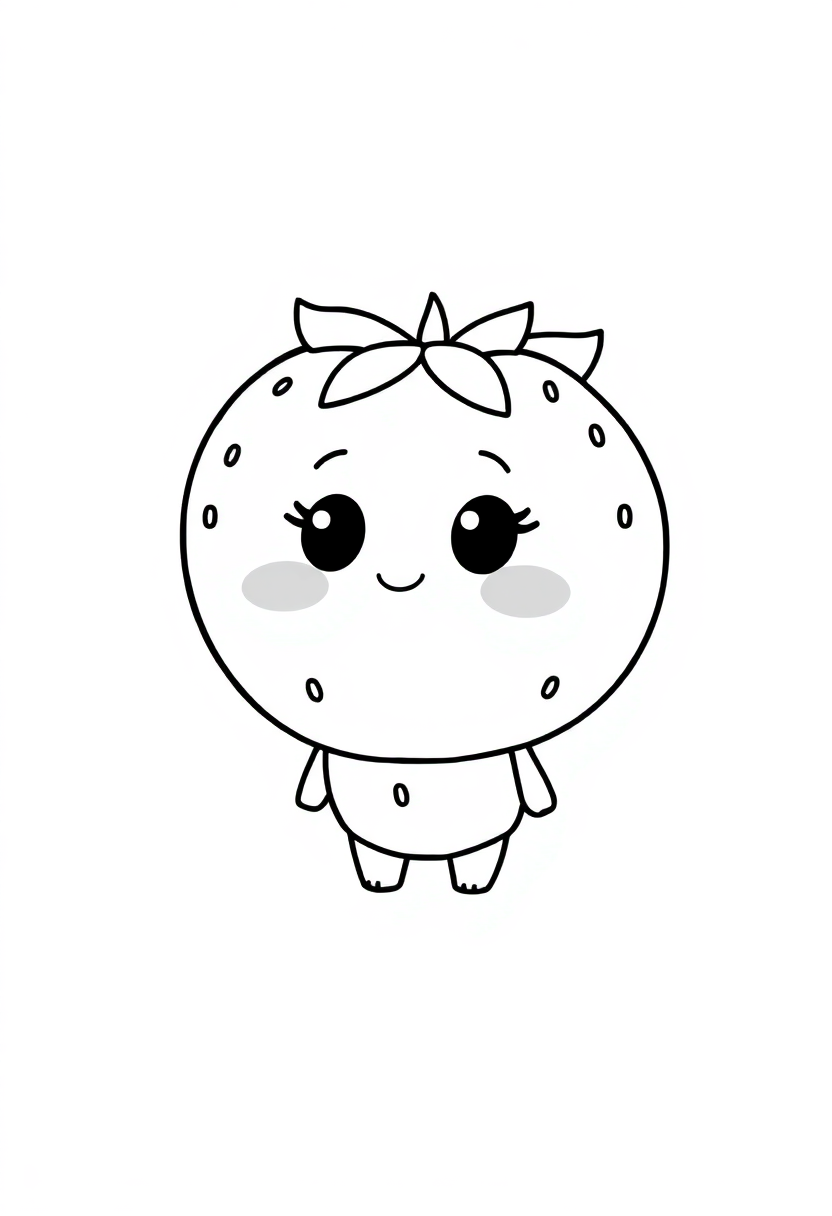 Strawberry Patch coloring page, free printable