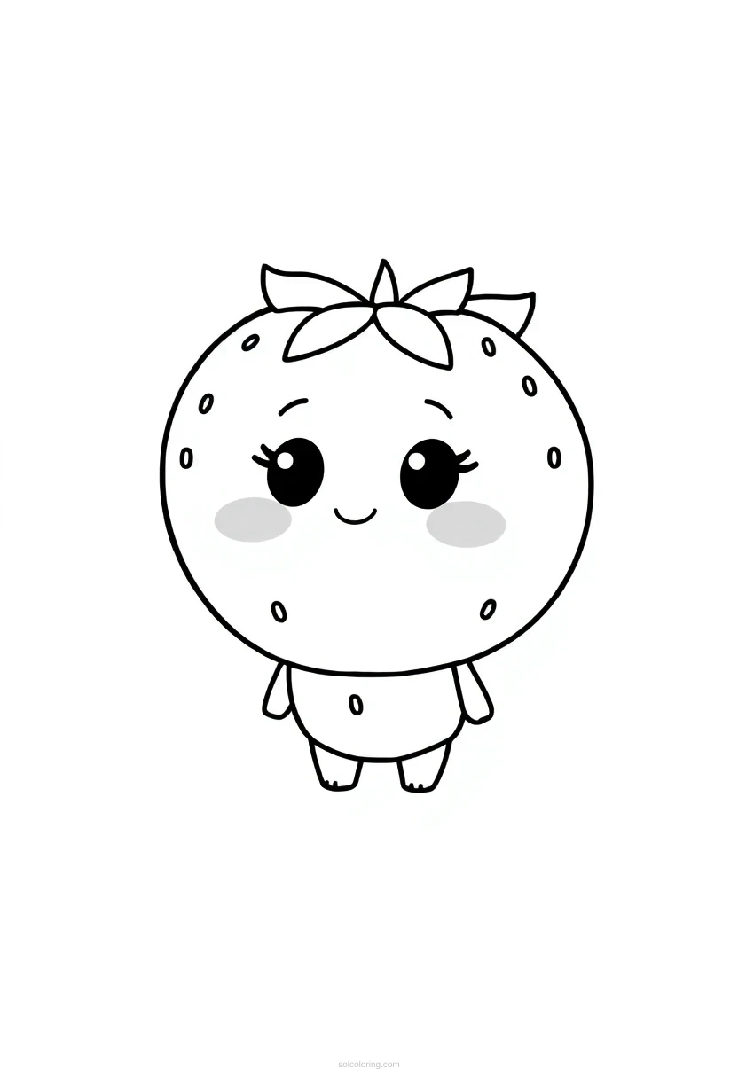 Strawberry Patch coloring page for kids