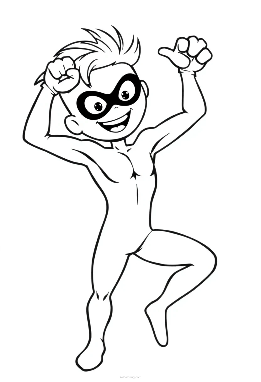 Stretchy Elastic Hero coloring pages