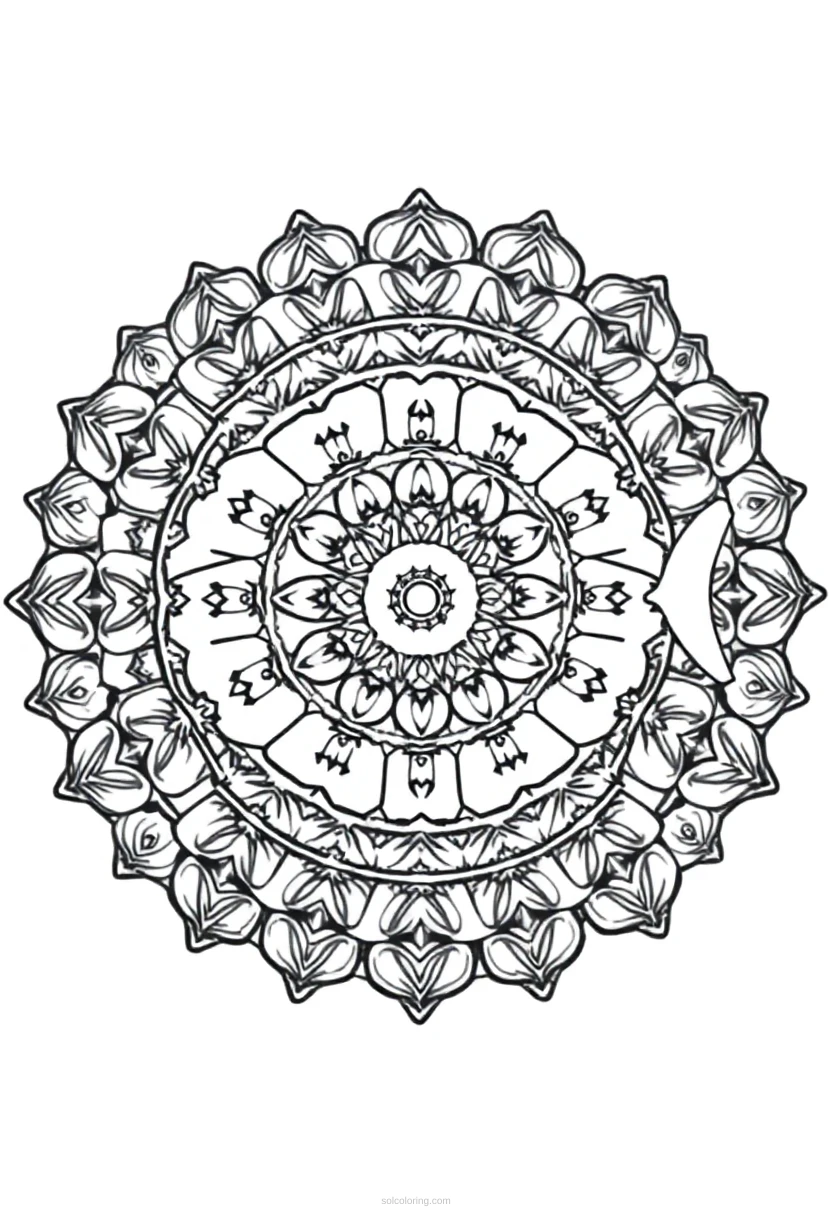 Submarine coloring page for kids