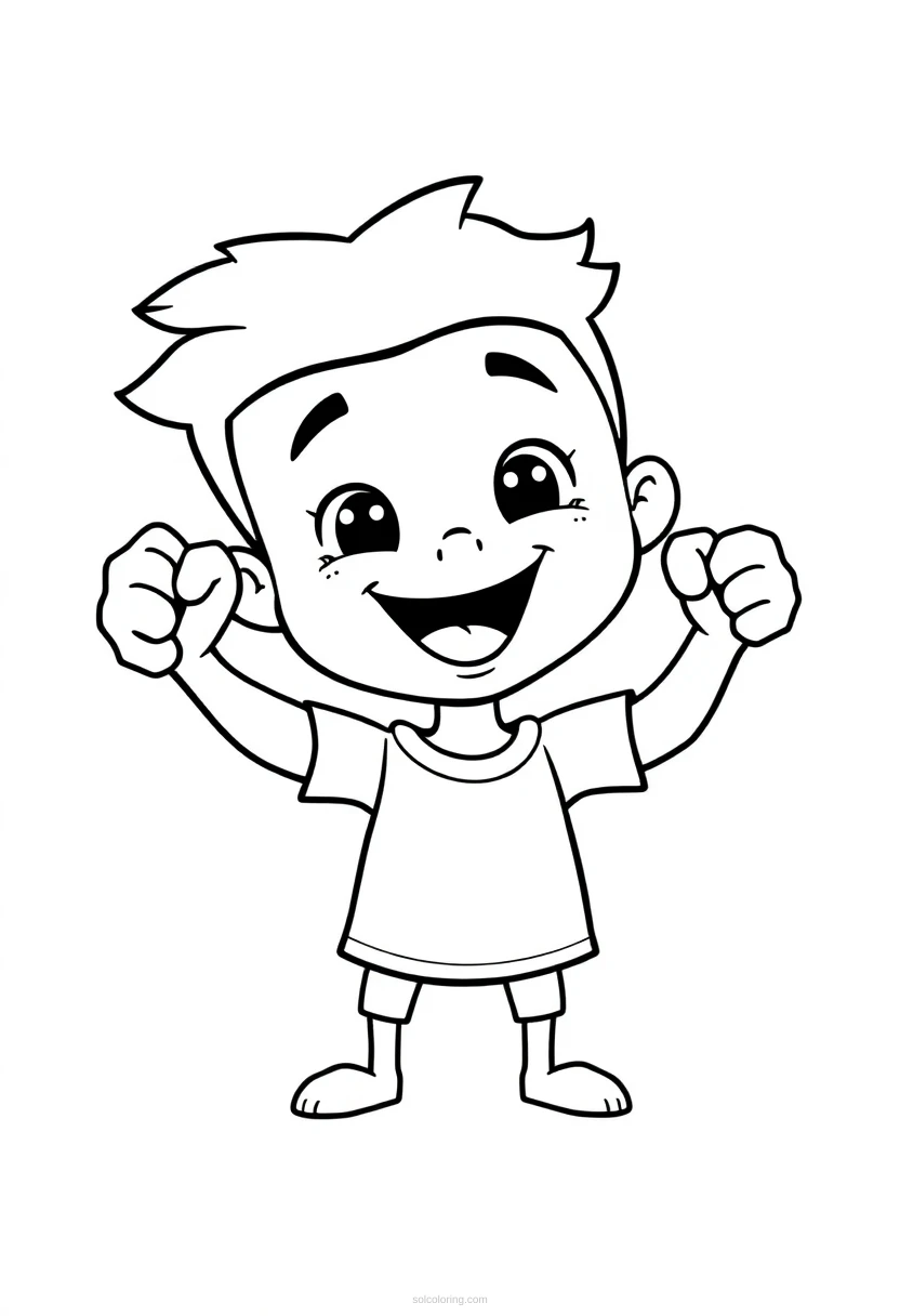 Success Kid Fist Pump coloring pages