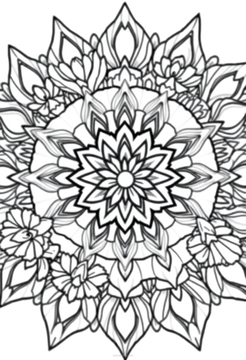 Succulent Garden coloring page for kids