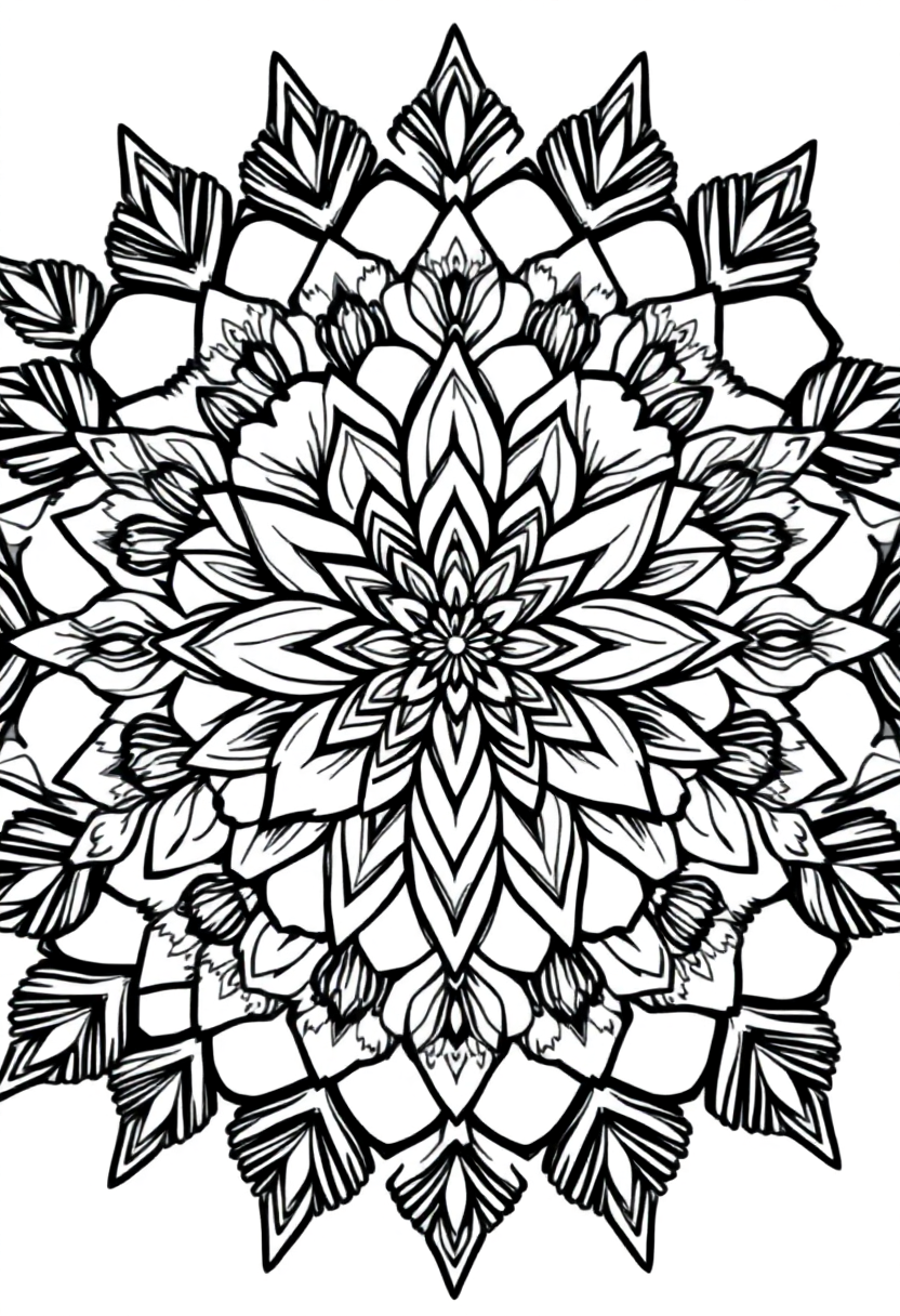 Succulent Garden coloring page, free printable