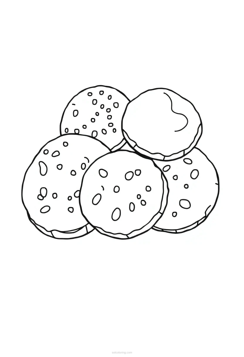 Sugar Cookies coloring page for kids