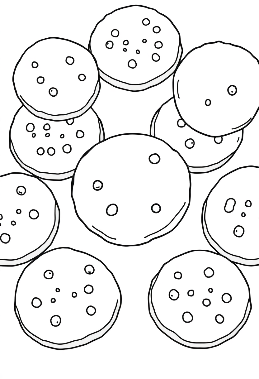 Sugar Cookies coloring page, free printable