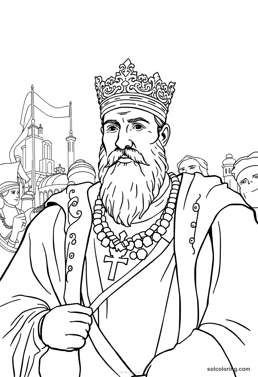 Sultan Mehmed Iv At The Vienna Siege coloring pages