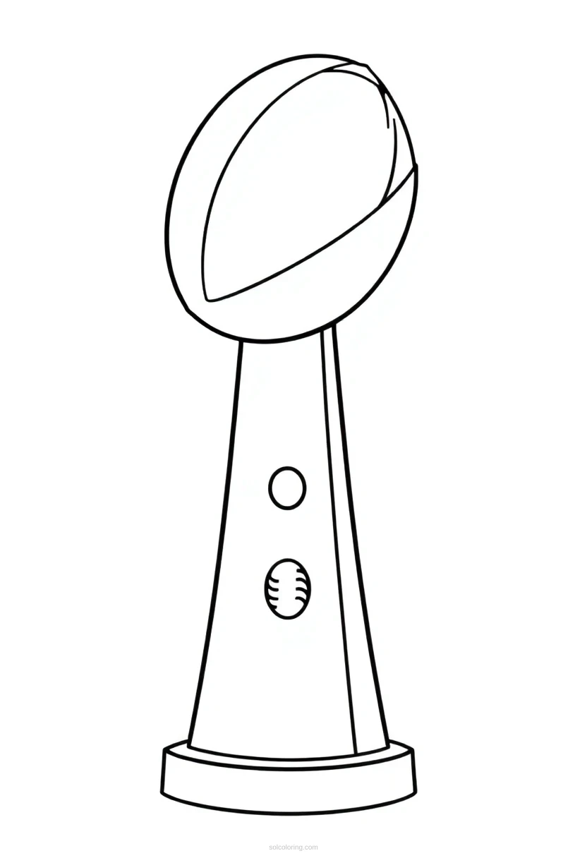 Super Bowl Trophy coloring pages