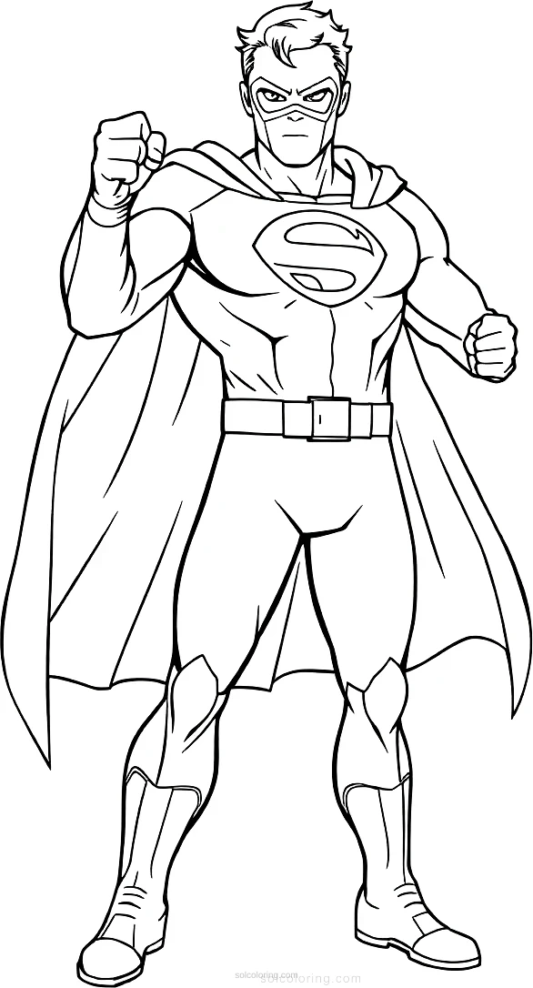 Superhero coloring pages