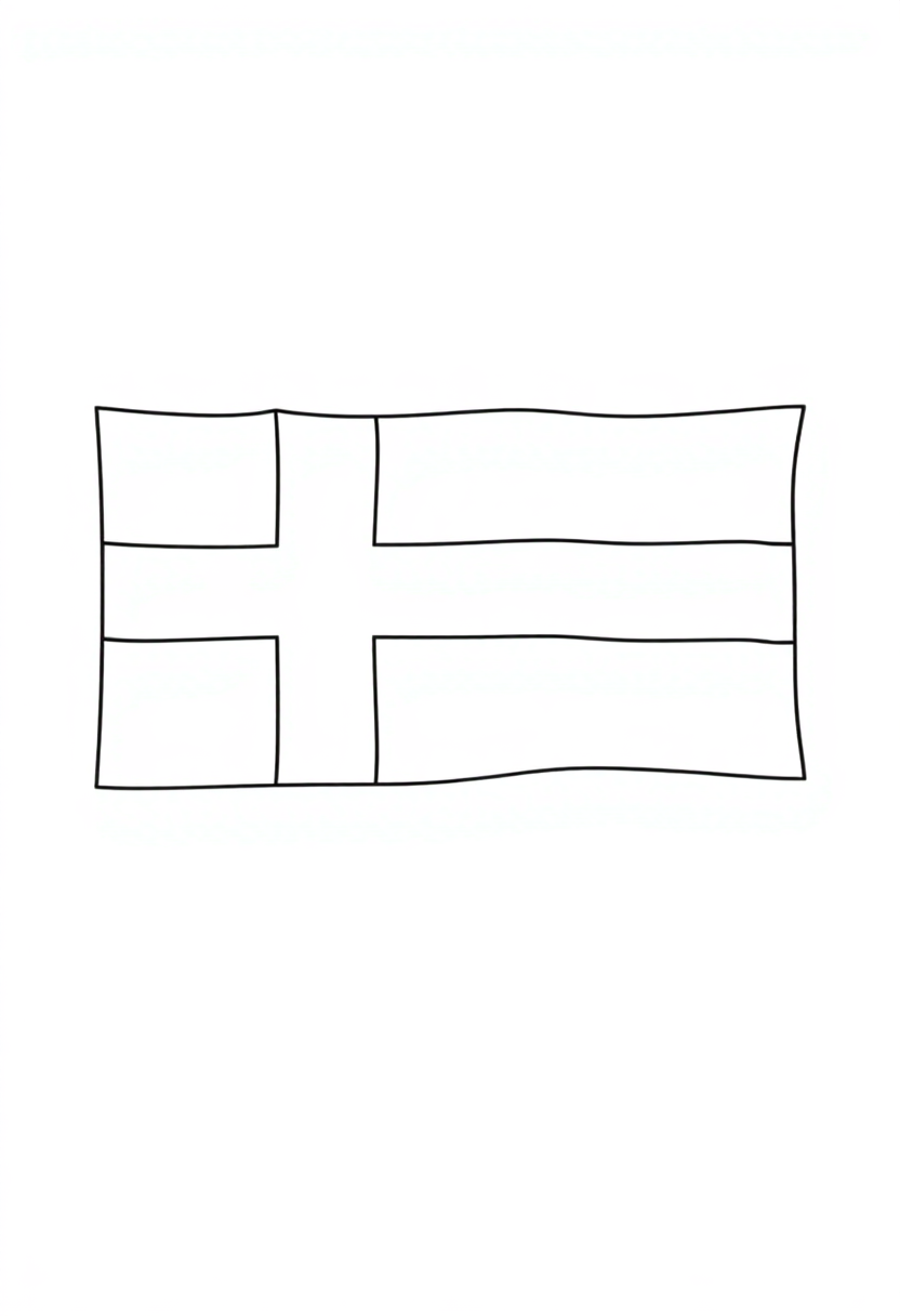 Swedish Flag coloring pages