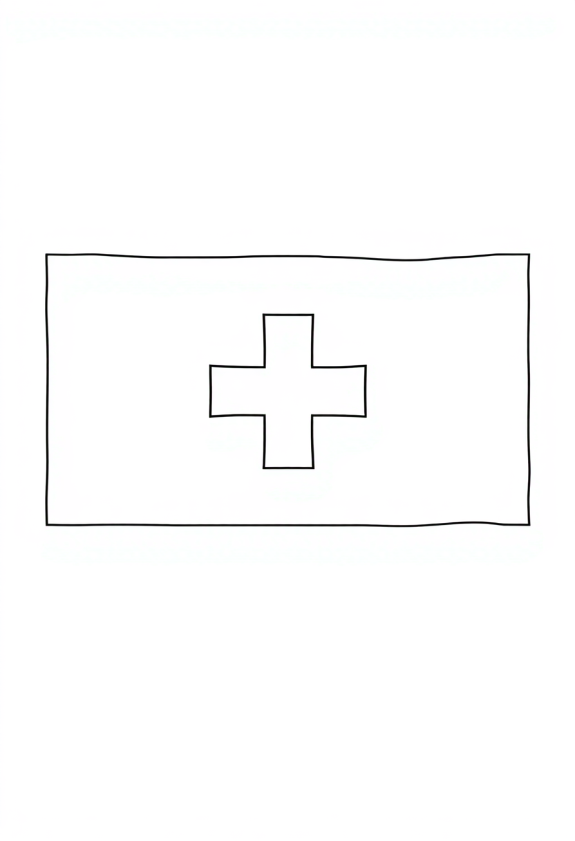 Swiss Flag coloring pages