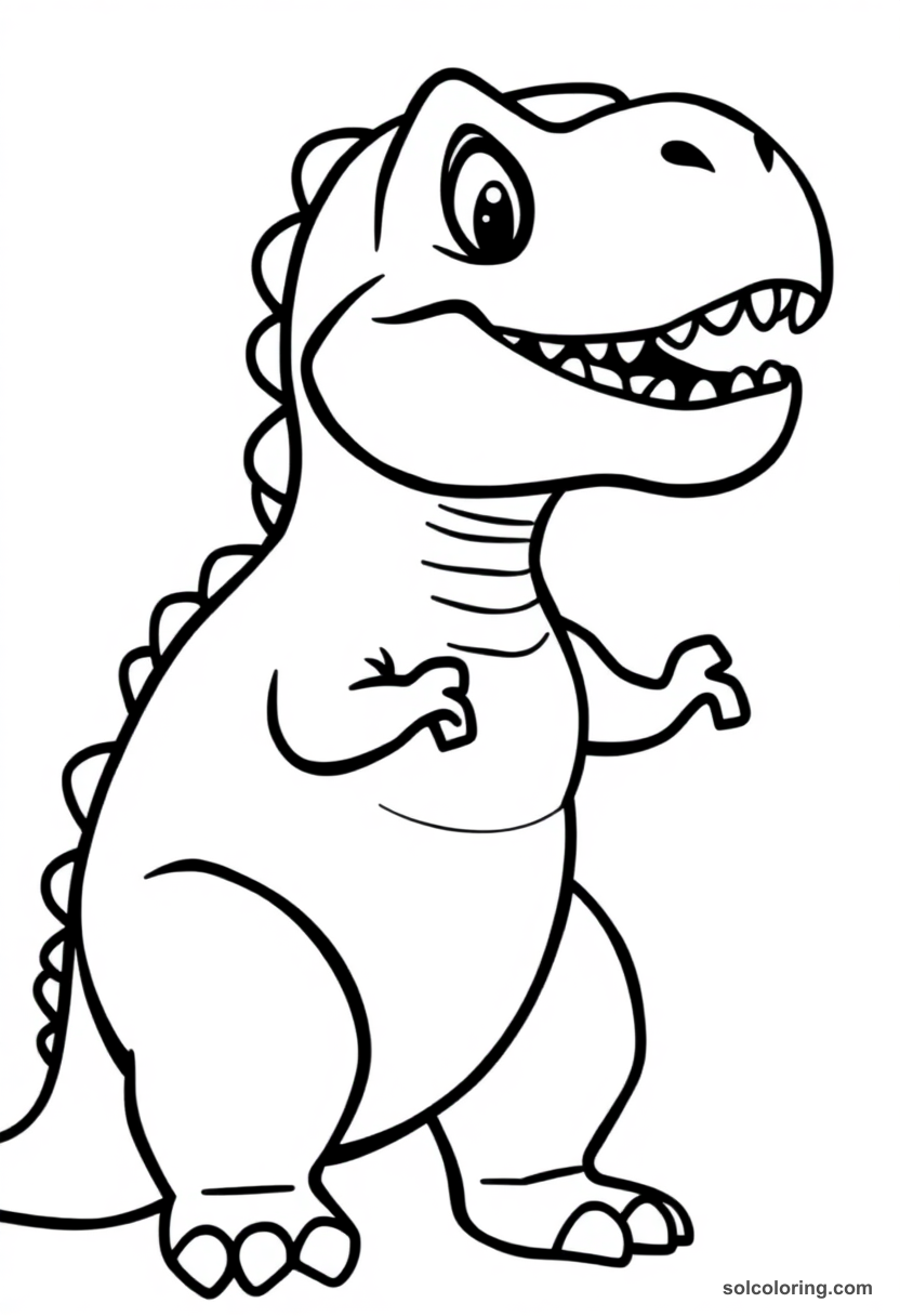 Cute Cartoon T-Rex