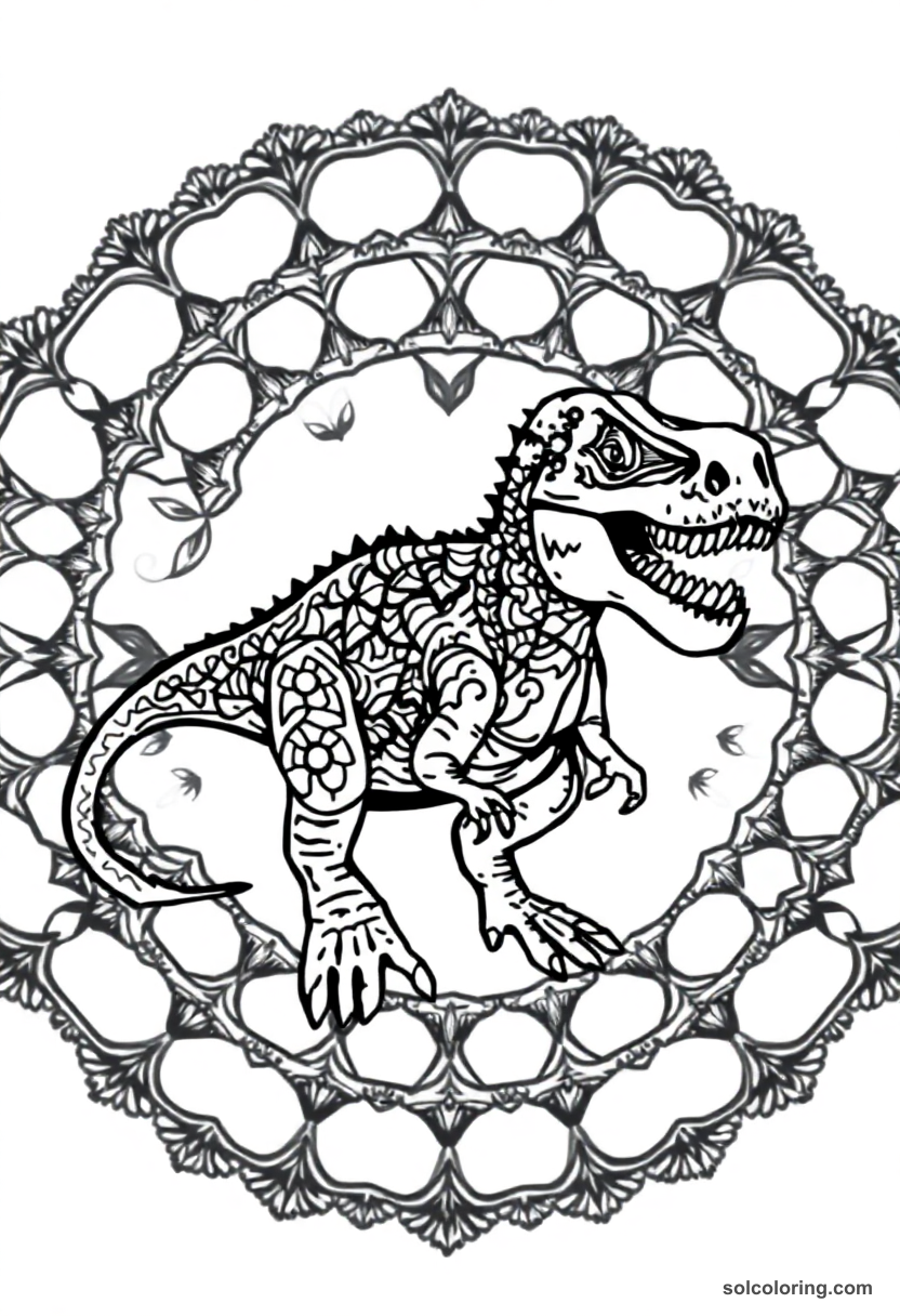Mandala T-Rex