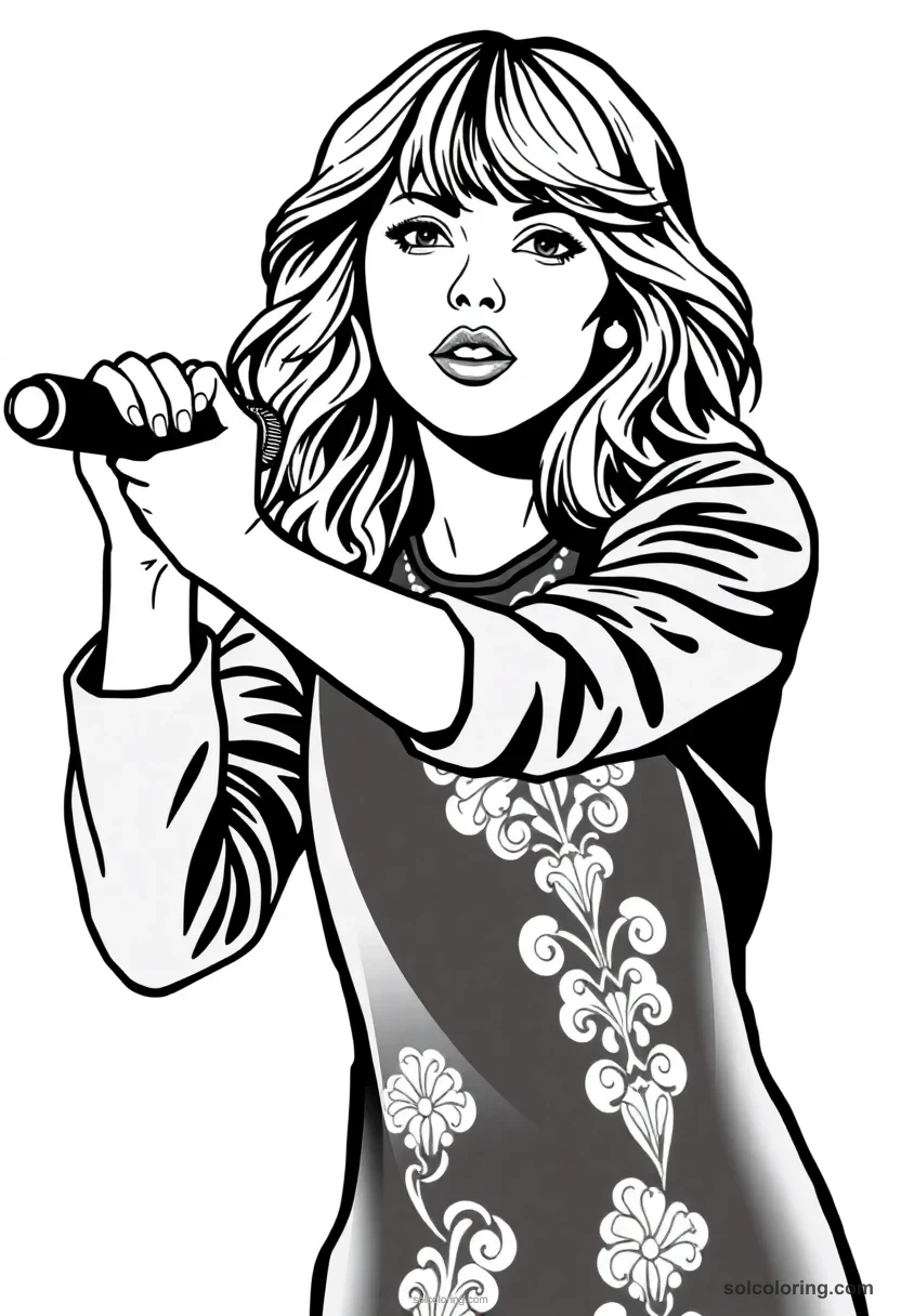 Taylor Swift coloring pages
