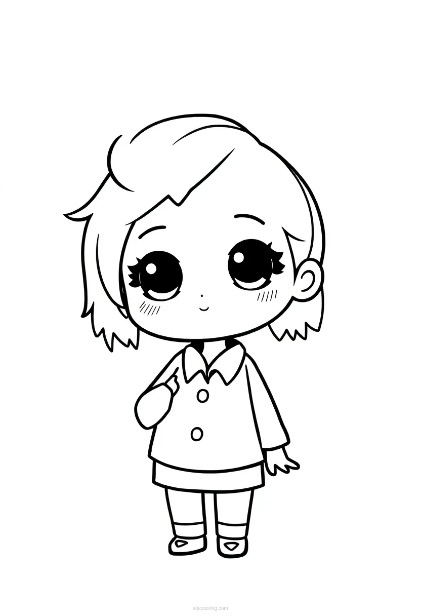 Teacher coloring page for kids