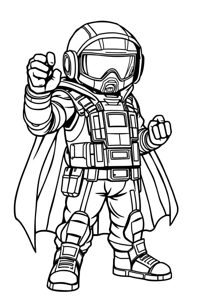 Tech Gadget Hero coloring pages