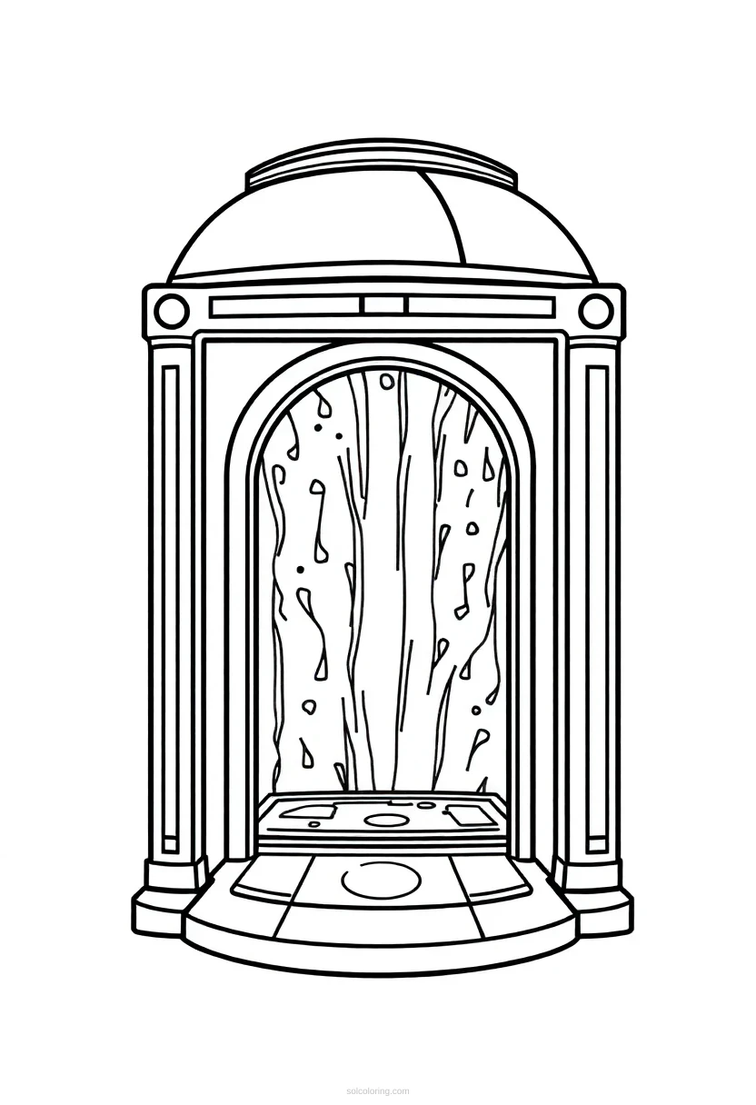 Teleportation Portal Device coloring pages