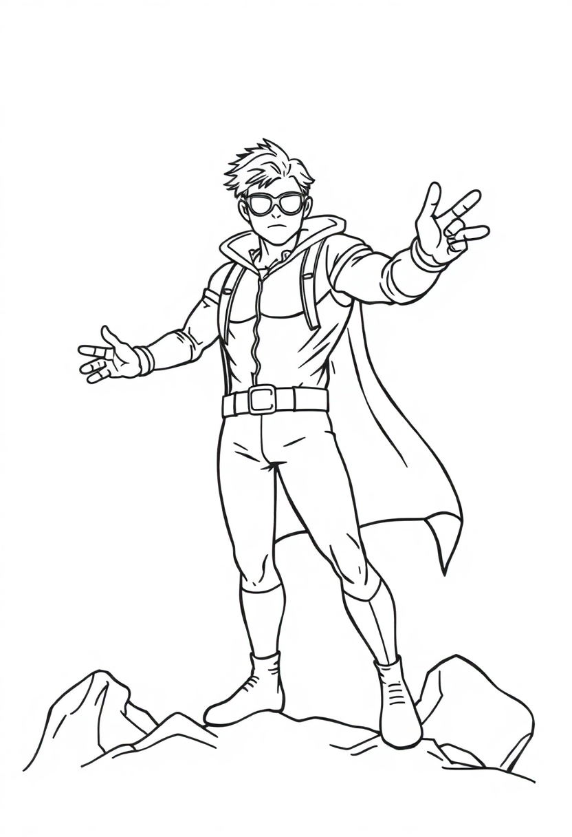 Teleporting Hero coloring pages