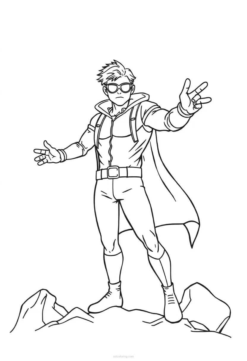 Teleporting Hero coloring pages