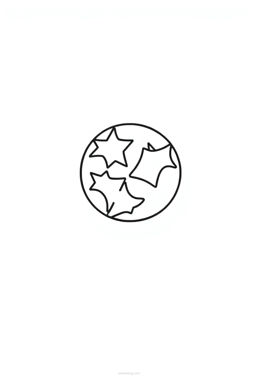 Tennessee State Flag coloring page for kids
