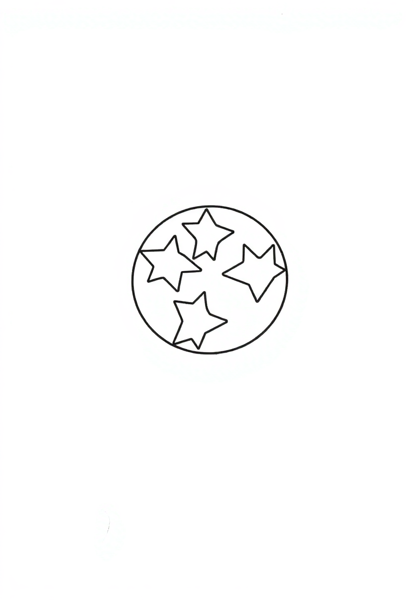 Tennessee State Flag coloring page, free printable