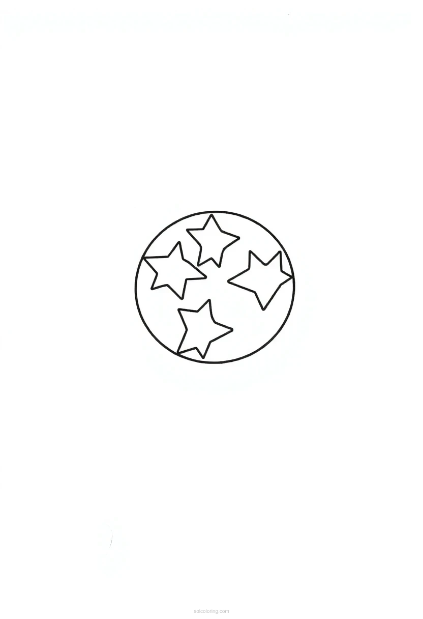 Tennessee State Flag coloring page for kids