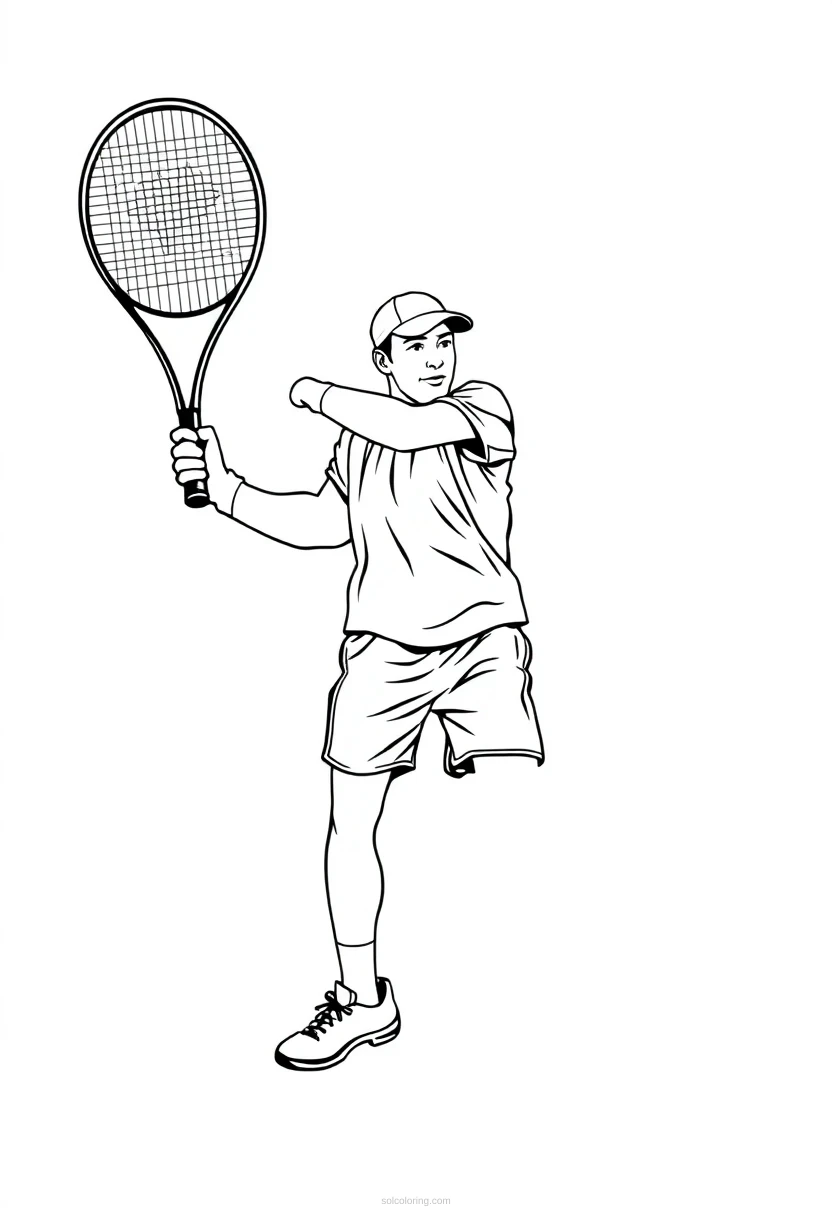 Tennis Player coloring pages