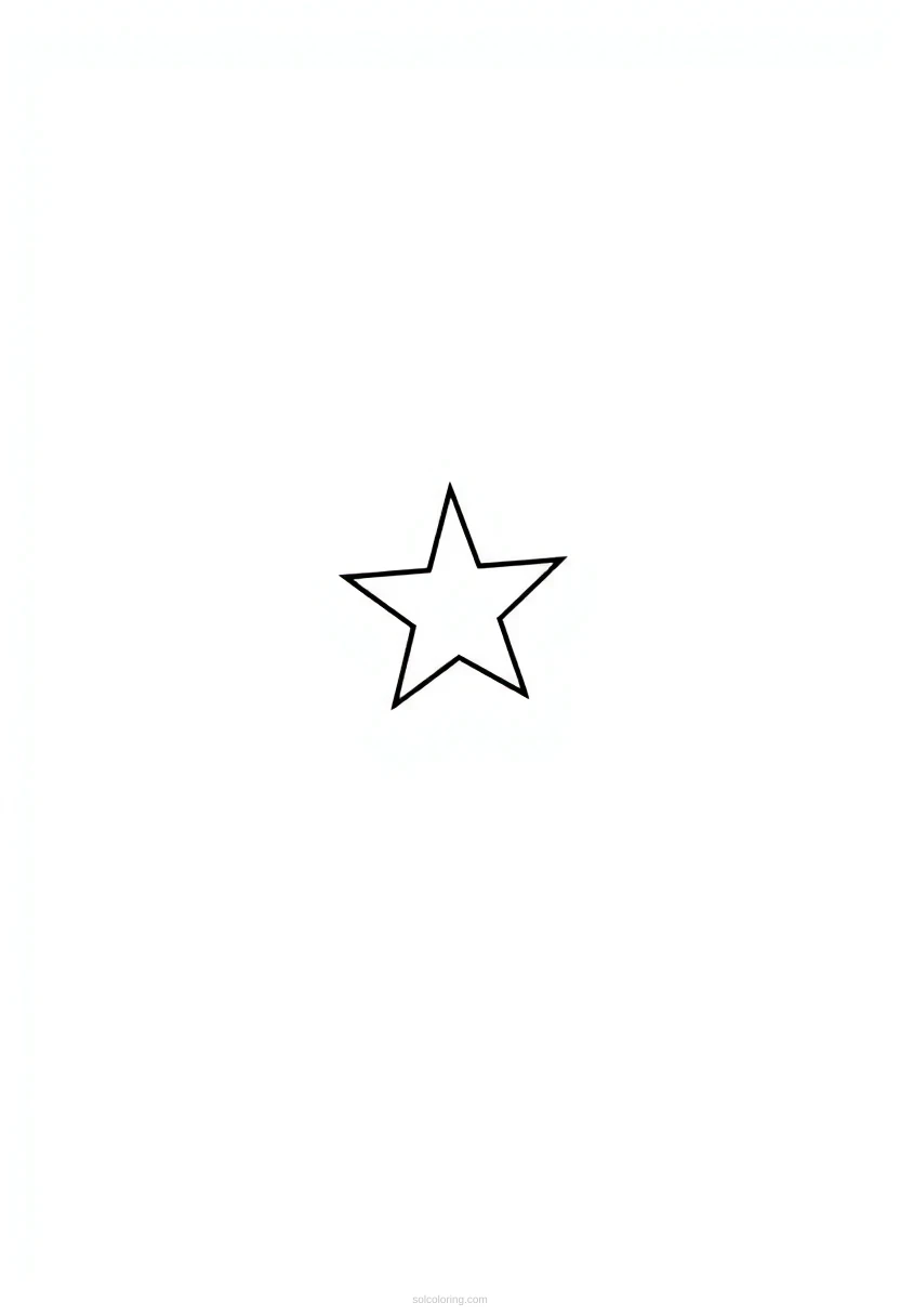 Texas State Flag coloring page for kids