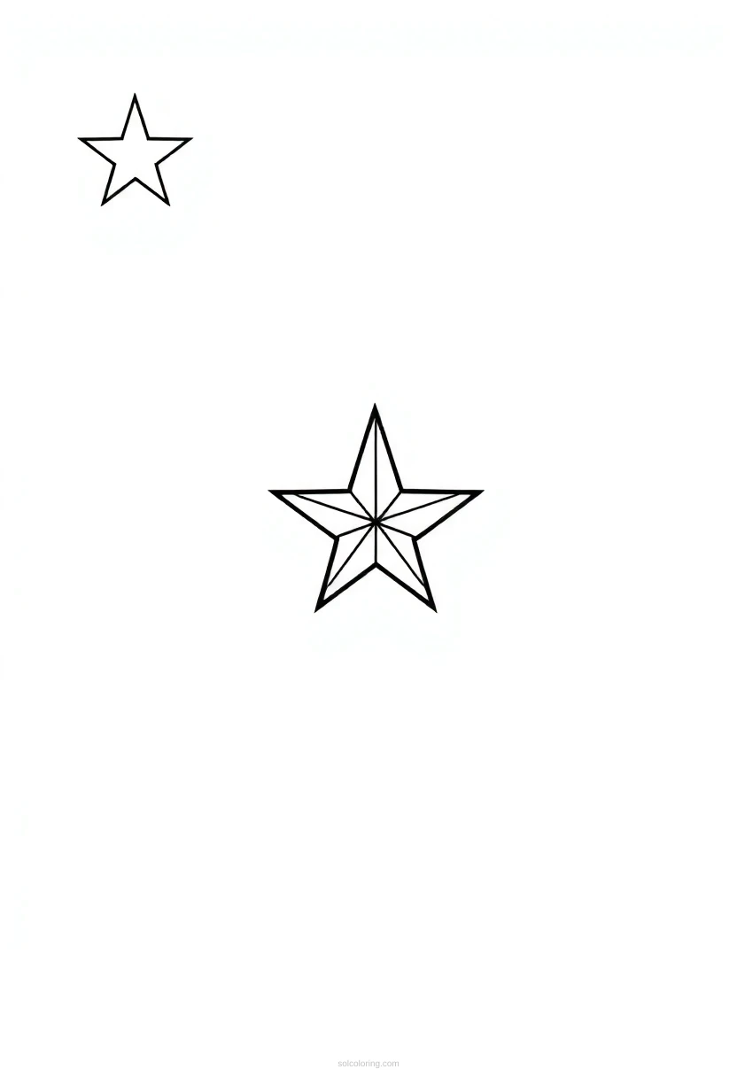 Texas State Flag coloring page for kids