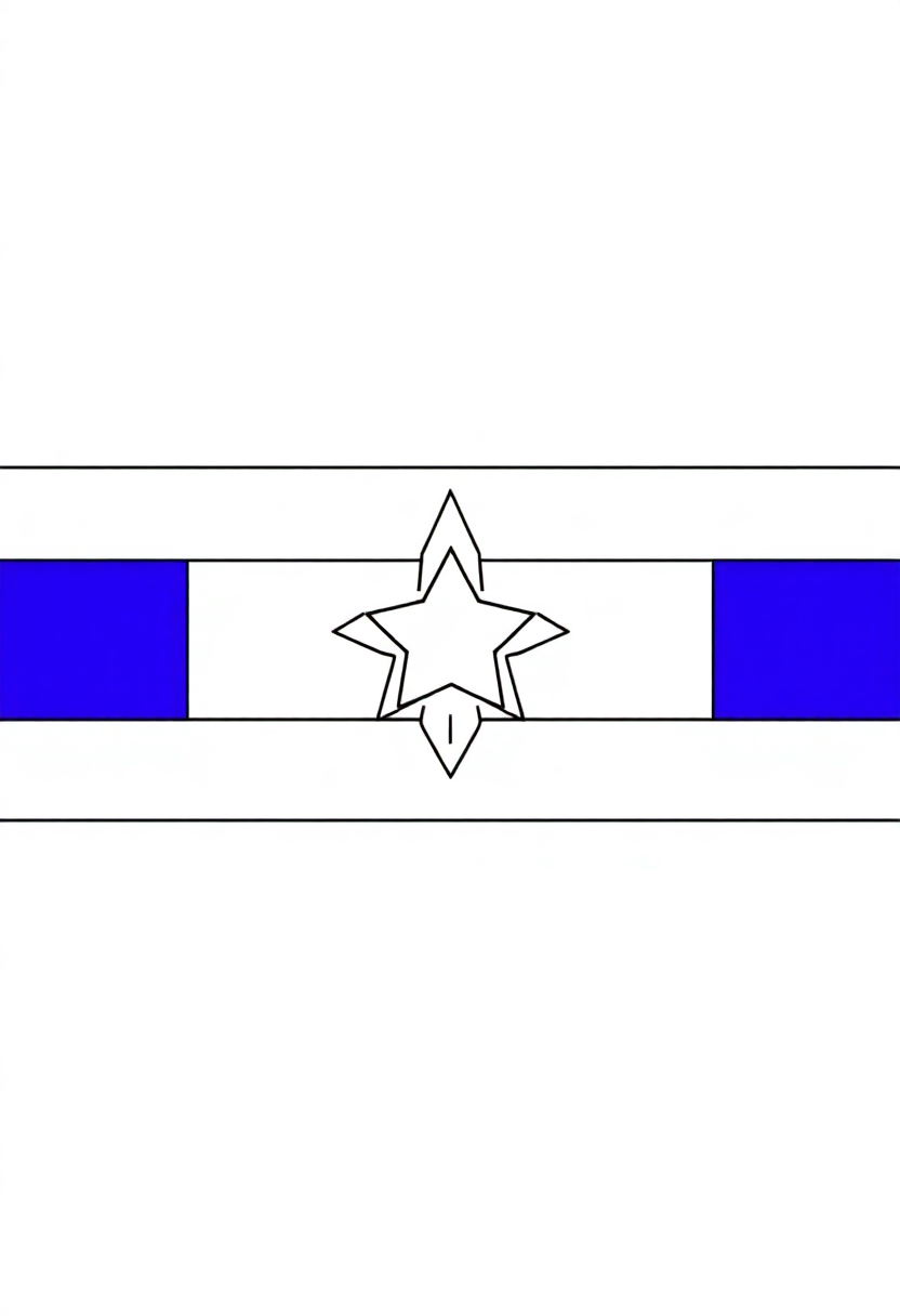 Thai Flag coloring page, free printable